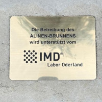 Messingschild